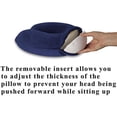 thumbnail image 2 of Travelmate Memory Foam Neck Pillow, Dark Blue, 2 of 5