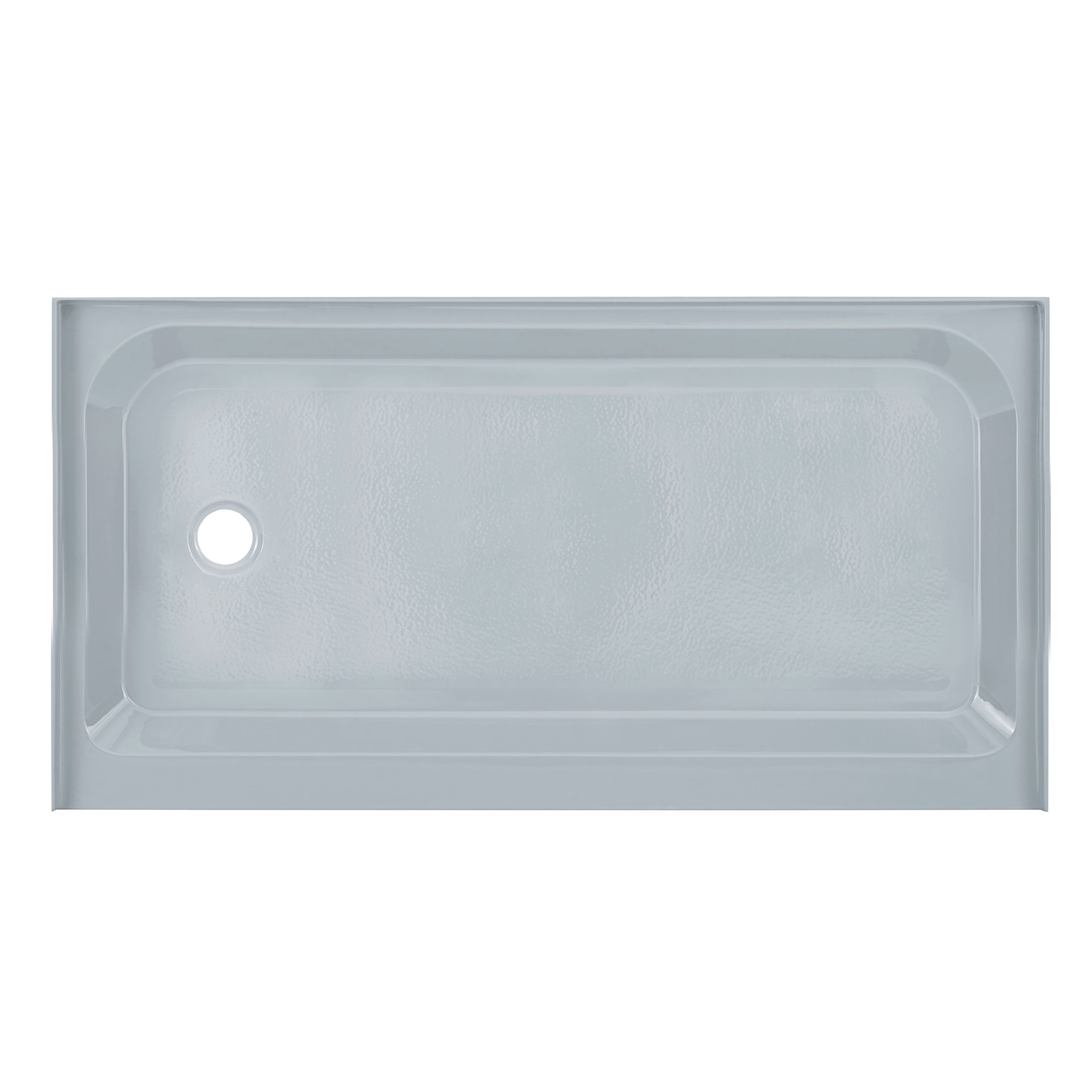 Voltaire 60" x 32" Single-Threshold, Left-Hand Drain, Shower Base in Gray