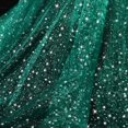 thumbnail image 5 of Yvsxxv 1Pc Green Starry Glitter Hooded Cloak Shiny Formal Outerwear for Women Men, 5 of 7