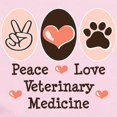 thumbnail image 2 of CafePress - Peace Love Veterinary Medicine Body Suit - Long Sleeve Cotton Baby Bodysuit, 2 of 4