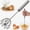 L, variant on Semi-Automatic Hand Push Whisk, Stainless Steel Rotary Egg Beater & Milk Frother, Effortless Push-Down Mixer Blender for Baking, Cooking, Coffee & Batter, No Required (large, 13.6-Inch)