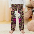thumbnail image 2 of Hello Kitty Pajamas Pants Soft Elastic Waist PJ Bottoms Comfy Lounge Long Pants, 2 of 7