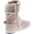 thumbnail image 5 of Static Footwear Girls Fashion Faux Suede Fur Cuff Boots, 5 of 7