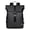 Black, variant on Casual Daypack Water-Resistant Roll Top Backpack,Unisex for Men Women,for Commute Travel Work Daily Use