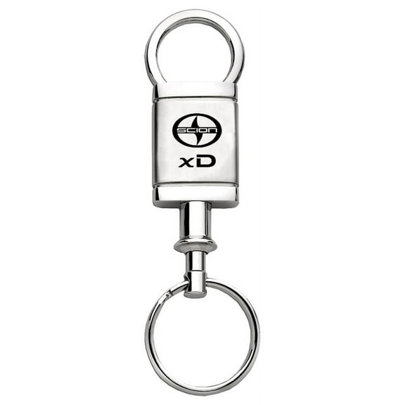 Toyota Scion xD Satin Chrome Valet Key Chain (Silver)