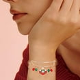 thumbnail image 4 of Brazalete navideño para mujer, dijes navideños, acabado brillante, pulseras navideñas, 4 of 5