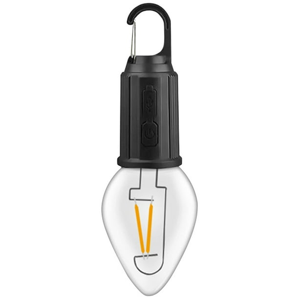 Luz de camping portátil con gancho 400 mAh luces de tienda colgantes impermeables 3 modos