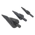 thumbnail image 3 of Broca escalonada en espiral Broca escalonada ranurada en espiral Diseño de dos flautas Alta dureza para hierro fino para placa de PVC para aleación de aluminio ANGGREK Otros, 3 of 8