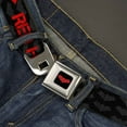 thumbnail image 2 of DC Comics Belt, Seatbelt Buckle Belt, Red Hood Logo Weathered Black Gray Red, Youth 22 to 32 Inches, 2 of 9