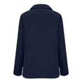 thumbnail image 6 of QATAINLAV Blazers for Women Business Casual Button Work Office Jackets Open Front Long Sleeve Lapel Blazer Jacket Navy XXL, 6 of 6