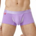 thumbnail image 5 of Iugvhana Men's Cotton Boxer Briefs – Comfortable & Breathable Underwear, Moisture-Wicking Trunks for Daily Wear Purple XXL, 5 of 6