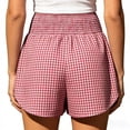 thumbnail image 3 of Tumotour Summer Board Shorts for Women's Outdoor Work Shorts Jogging Walkshort Plaid Pajama Bottoms Shorts with Pocket, 3 of 10