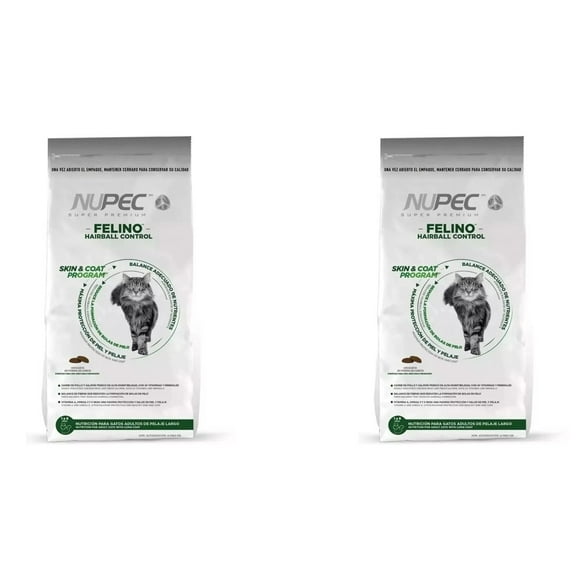 Paquete 2 nupec felino hairball 3 kg