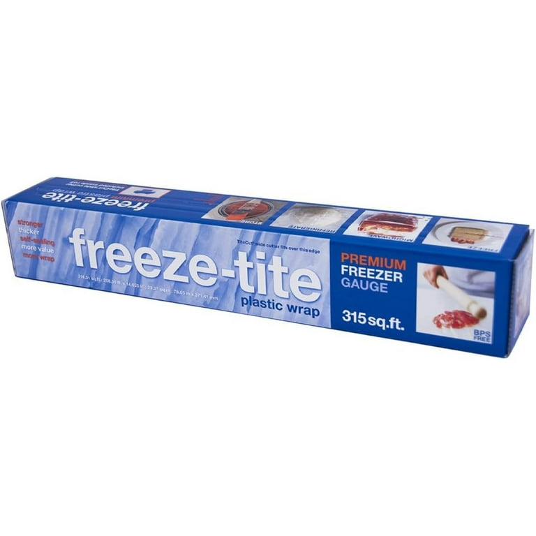Freeze-Tite Plastic Freezer Wrap, 315-Square Feet x 14 5/8-Inch Rolls,4 Count (Pack of 1), Size: One Size