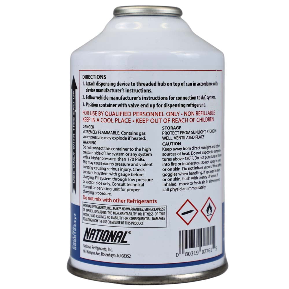 National R1234yf Pure Refrigerant – 8 oz Can | Easy-to-Use Self