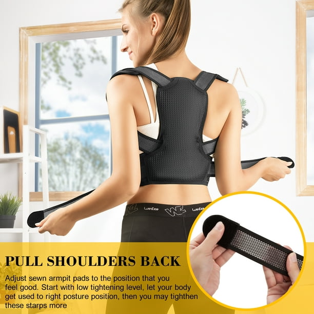 Buy Body Posture Corrector for Women & Men - Thoracic Back Brace for  Perfect Posture - Adjustable and Comfortable Clavicle Brace - Posture Fixer  - Resistance Band & Bag INCLUDED by moldAP Online at desertcartINDIA