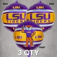 thumbnail image 2 of LSU Party Balloons (3 Pcs.)! 3 (18”) Round, Foil Balloons featuring Mike the Tiger In LSU Purple and Gold. Great for football tailgates, Birthdays & all LSU Fan Parties. by Havercamp, 2 of 5