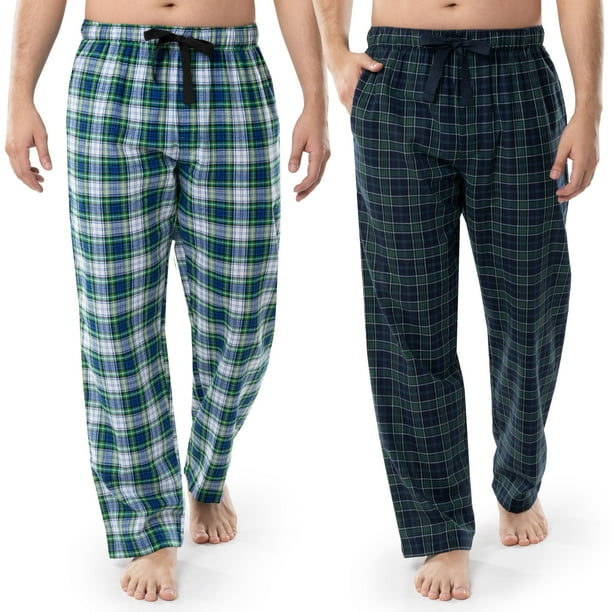 Pantalón de pijama tejido Fruit of the Loom para hombre, talla XL, azul marino