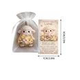 thumbnail image 4 of Beautynvta Easter Pocket Hug Gift, Acrylic Colorful Egg Animal Figurines with Inspirational Message Card and Organza Bags, for Employee Appreciation Coworker Friend Family Gifts, 4 of 6
