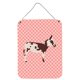 thumbnail image 1 of "Treasures American Spotted Donkey Pink Check Metal Print, 16hx12w, Multicolor" Caroline's Treasures BB7851DS1216, 1 of 1