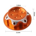 thumbnail image 2 of OULII 4Pcs Lock Nut Aluminium Alloy Wheel Hub for RC Car Wheel Hubs Dustproof Golden, 2 of 7