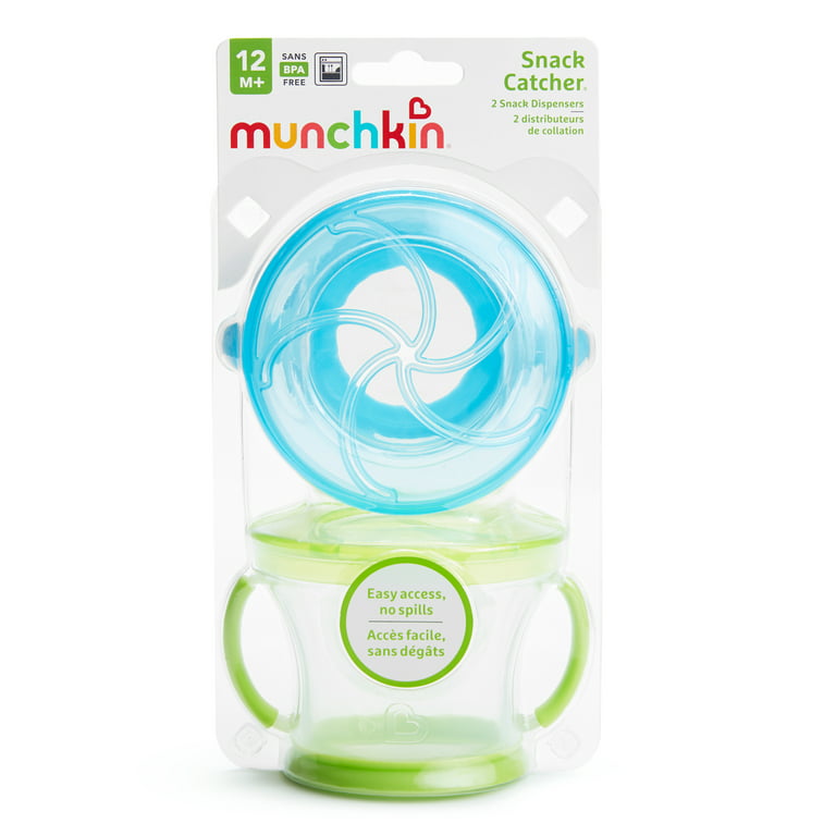 Munchkin Snack Catcher , 2 Pack, Blue/Green
