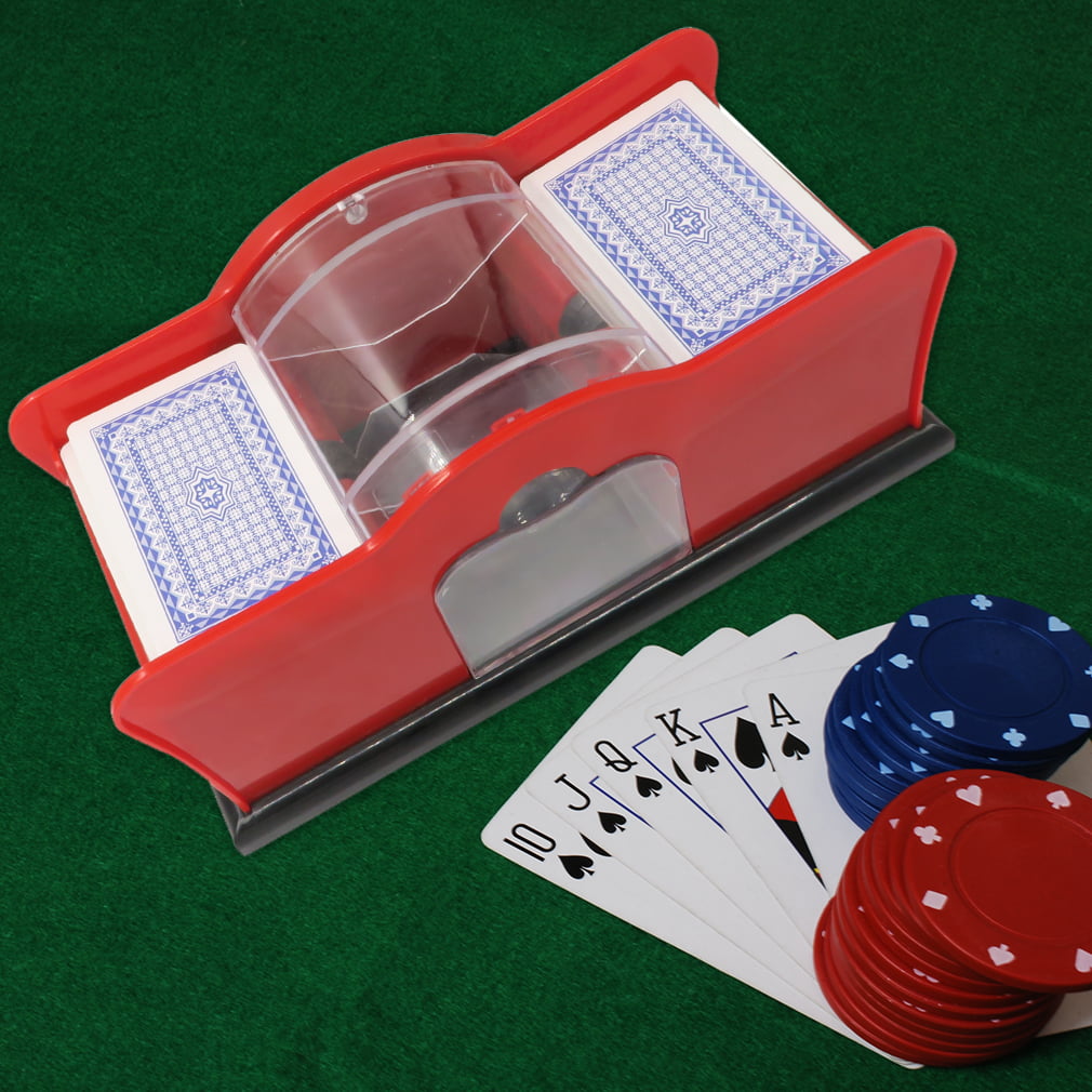 F Fityle 2 Plate-Forme Automatique Shuffler Carte Shuffling Machine Poker Casino Robot Fun Toy Cadeau 
