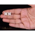thumbnail image 3 of Diamond Celebrity's Men's/Womens 925 Silver Yellow 0.50ct VVS 'D' Moissanite Kite Stud Earrings, 3 of 12