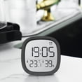 thumbnail image 1 of Feltree LCD Screen Concise Clock Multifunctional Temperature Electronic Clock Humidity Electronic Clock Magnetic Suction Alarm Clock Slim Electronic Alarm Clock, 1 of 8