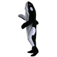 thumbnail image 2 of Wearable Whale Blanket Onesie for Adult Hoodie Super Soft Comfortable Whale Costume Animals Sleeping Bag, 2 of 6