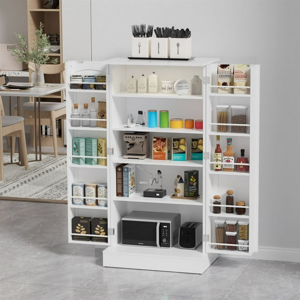 PAKASEPT 47" Pantry Kitchen Storage with Led Light