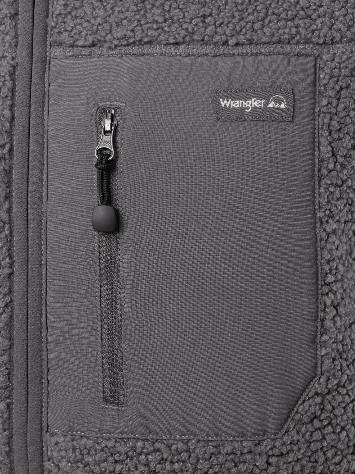 Wrangler Outdoor Men's & Big Men's Full Zip Burly Utility Hiking Sweater Vest, Size S-2XL