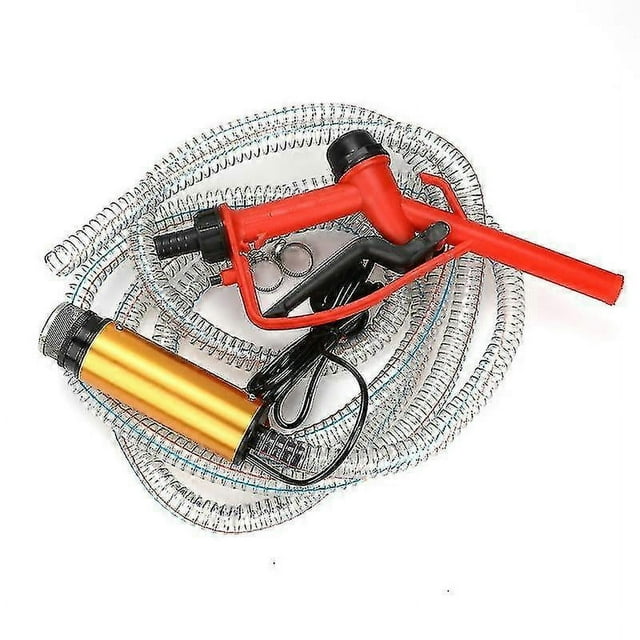 12v 24v 220v (4 Meter Hose) 51mm Water Pump Refueling Gun Set Electric Submersible Pump Stainless Steel Diesel Oil Fuel Pump