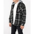 thumbnail image 3 of Visive By Walnut Creek Mens Flannel Jacket For Men Zip Up Hooded Fleece, 3 of 9