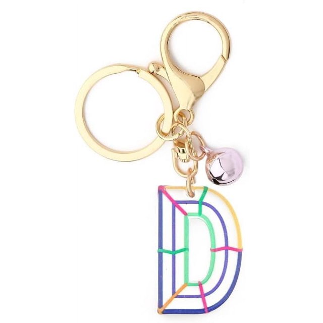 Letter Keychain,26 Letters A-Z Decorative Letter Keychain,Name Keychain for Women Girls Men Teenager Gift