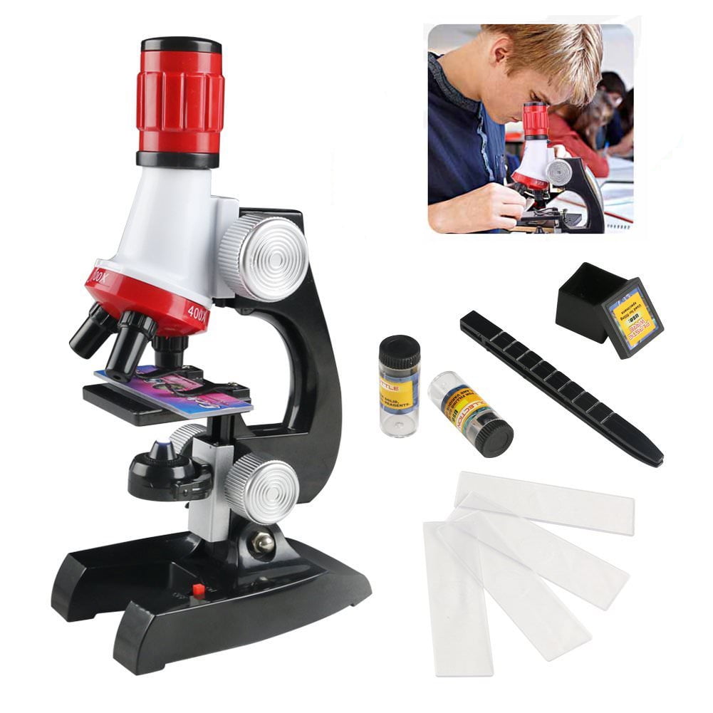 100X400X1200X Kids Beginner Microscopes Students STEM Science Kit Set