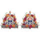 thumbnail image 1 of 2 Uds 5D DIY Taladro Parcial Con Forma Especial Esqueleto Candelabro 30x30cm, 1 of 2