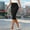 Black, variant on Aueoeo Women's Wrap Skirt Elastic High Waist Knee Length Stretch Elegant Skirts Bodycon Pencil Skirts with Slit