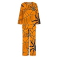 thumbnail image 5 of WXLWZYWL Fall Winter Saving Clothes for Women Women's Casual Suits Pajama Set 2PC Sleepwear Casual Halloween Spider Web Printed Long Sleeve Crew Neck Top and Pants Suit Pajama Set, 5 of 5