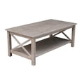 thumbnail image 5 of International Concepts Hampton Coffee Table in Washed Gray Taupe, 5 of 7