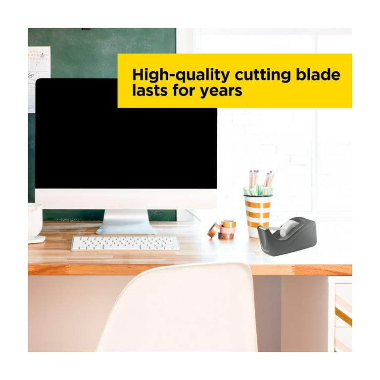 Scotch Desktop Tape Dispenser, Black Two-Tone photo 5