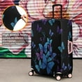 thumbnail image 4 of Black Blue Purple Butterfly Pattern Luggage Cover Fashion Suitcase Cover Baggage Covers Fit 25-28 Inch Luggage (Go Travel), 4 of 5