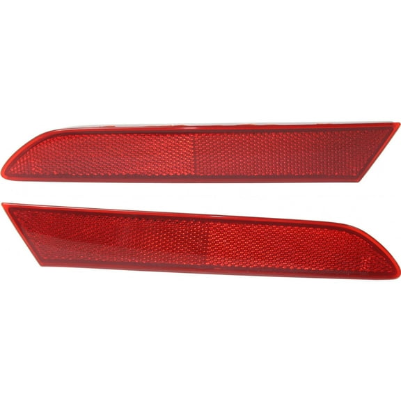 For 2010-2012 Mazda CX-7 Pair Driver and Passenger Side Rear Bumper Reflector DOT Certified MA1184105 MA1185105 - Replaces EH44-51-5M0C EH44-51-5L0C ;