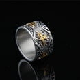 thumbnail image 3 of Unisex Retro Eagle Wings Ring Geometric Titanium Alloy Ring For Men Women Vintage Biker Jewelry Gift Vintage Look, 3 of 10