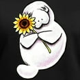 thumbnail image 3 of CafePress - Sunny Manatee T Shirt - Women's V-Neck Dark T-Shirt, 3 of 4