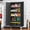 71"H Black, variant on Erosoei 61"H Metal Garage Storage Cabinet with Wheels, Tool Storage Cabinet with 3 Adjustable Shelves