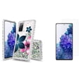thumbnail image 1 of Bemz Liquid Quicksand Case for Samsung Galaxy S20 FE (with 2 Pack of Tempered Glass Screen Protectors and Touch Tool) - Midnight Flowers, 1 of 9