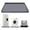 Black, variant on Silicone Washing Machine Mat with Raised Edges Waterproof Washer Dryer Top Storage Mat Non-slip Vibration Reduction Floor Protection Mat