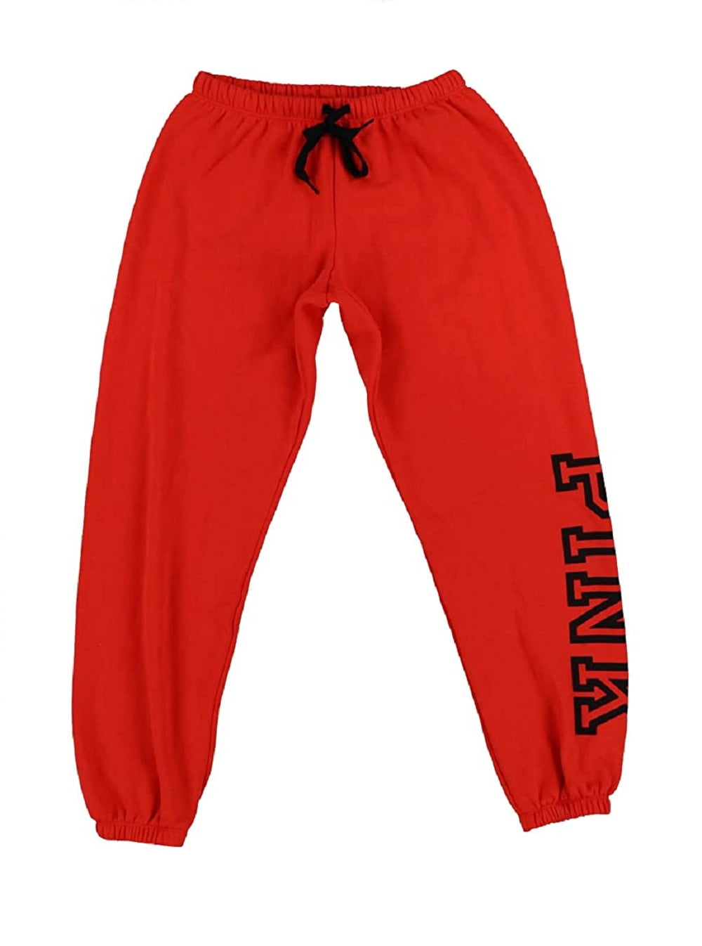 Pink red sweatpants sale