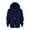 Navy, variant on Boys Hoodies & Sweatshirts Solid Zip Jacket Long Hoodie Top Sleeve for Kids and Youth Stylish Outerwear for Boys and Girls